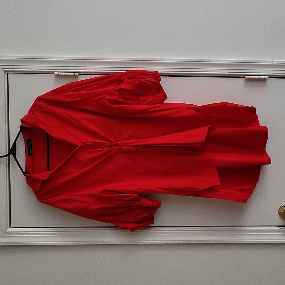 Red High low shirt